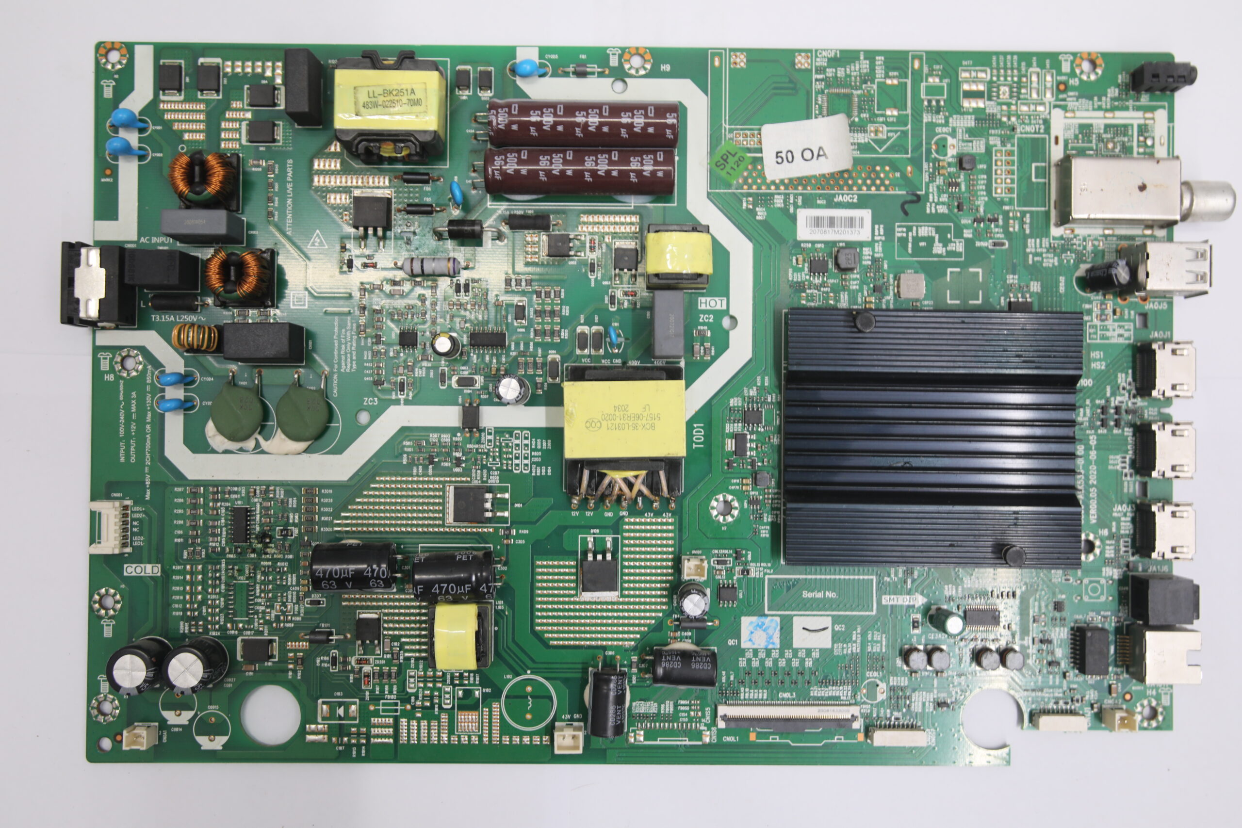 Thomson 50 inch LED TV MotherBoard for Model 50OATHPRO1212 - Image 2