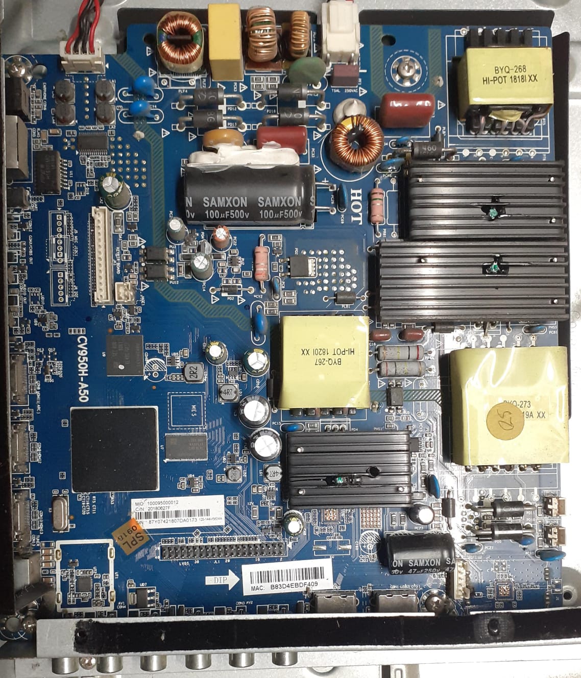 Kodak 50 inch LED TV Motherboard for Model FHDXSMART