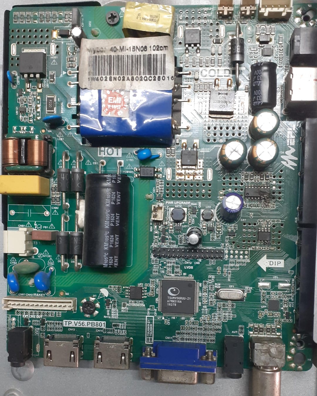 VU 40 inch LED TV Motherboard for Model H40D321