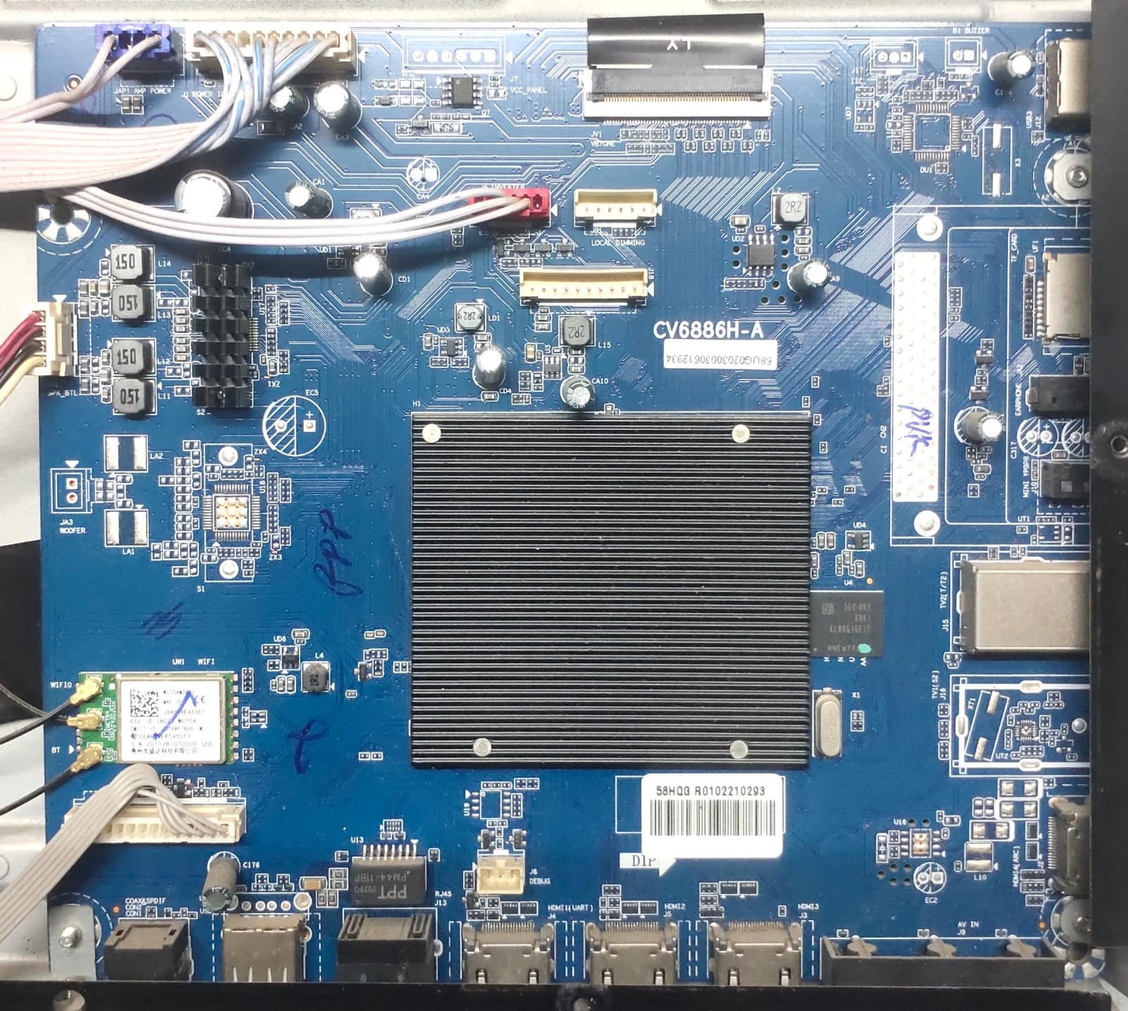 Haier 55 inch LED TV Motherboard for Model LE58K6600HQGA