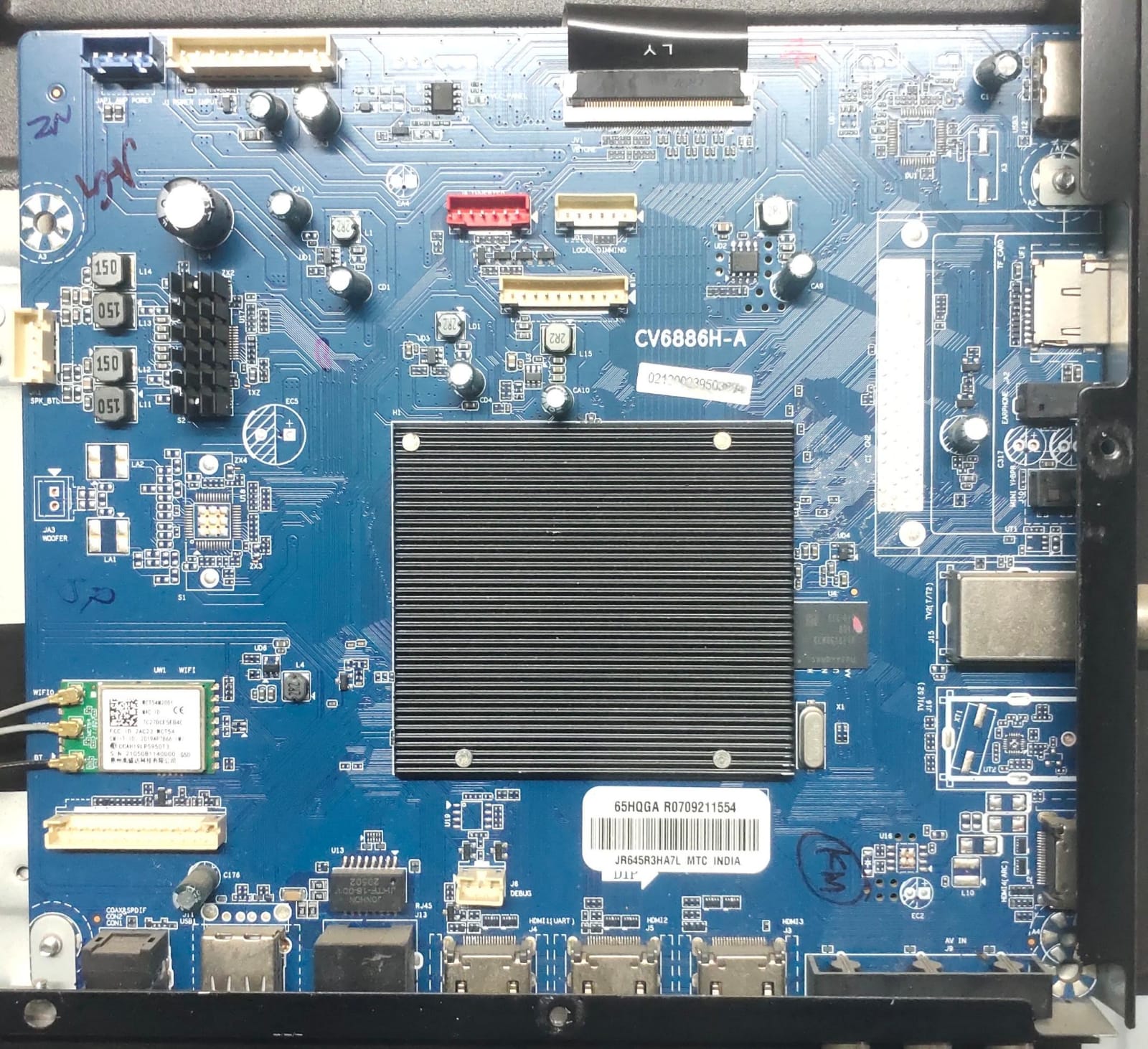 Haier 65 inch LED TV Motherboard for Model LE65K6600HQGA