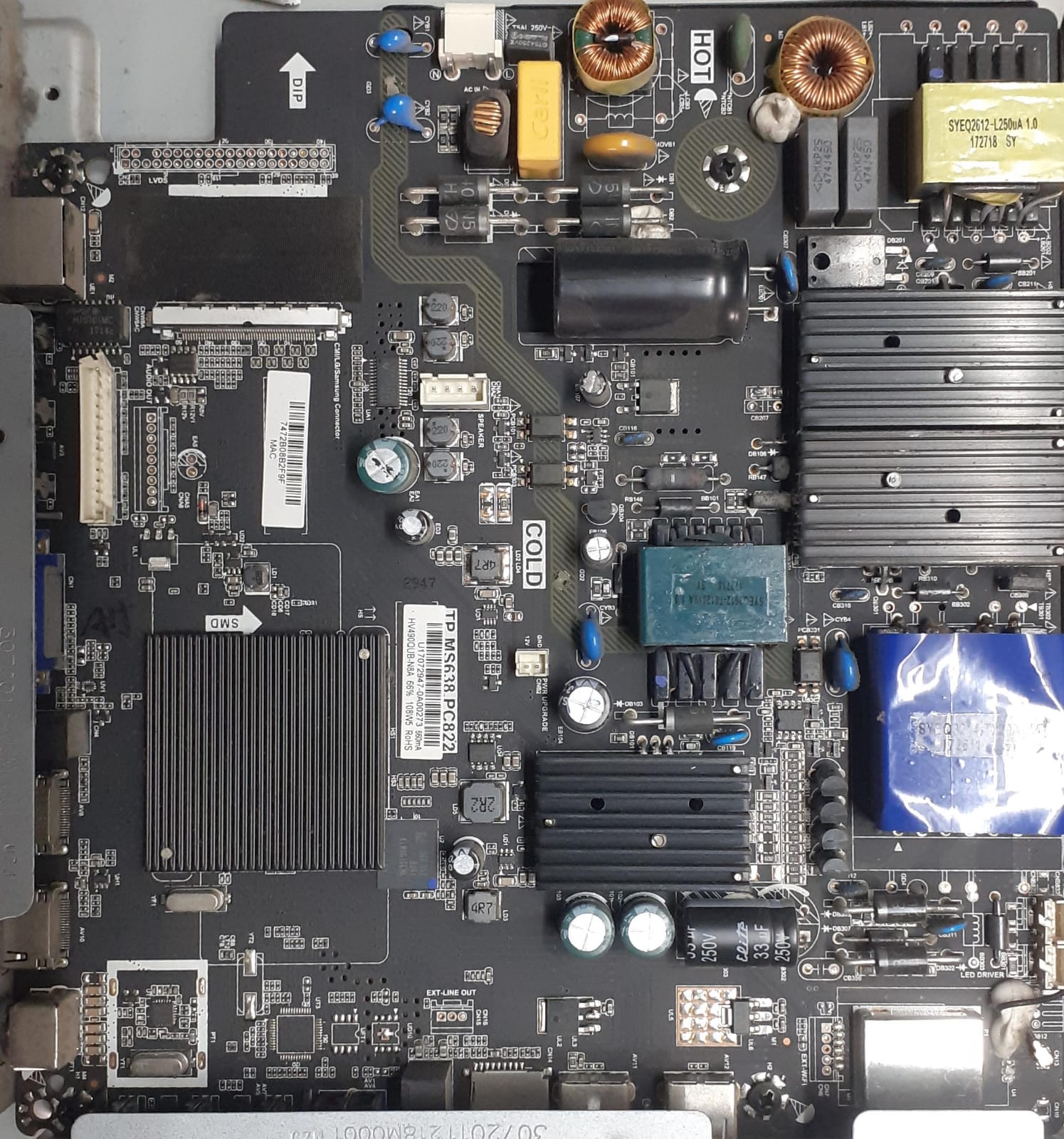 Vu 50 inch LED TV Motherboard for Model 50BU116