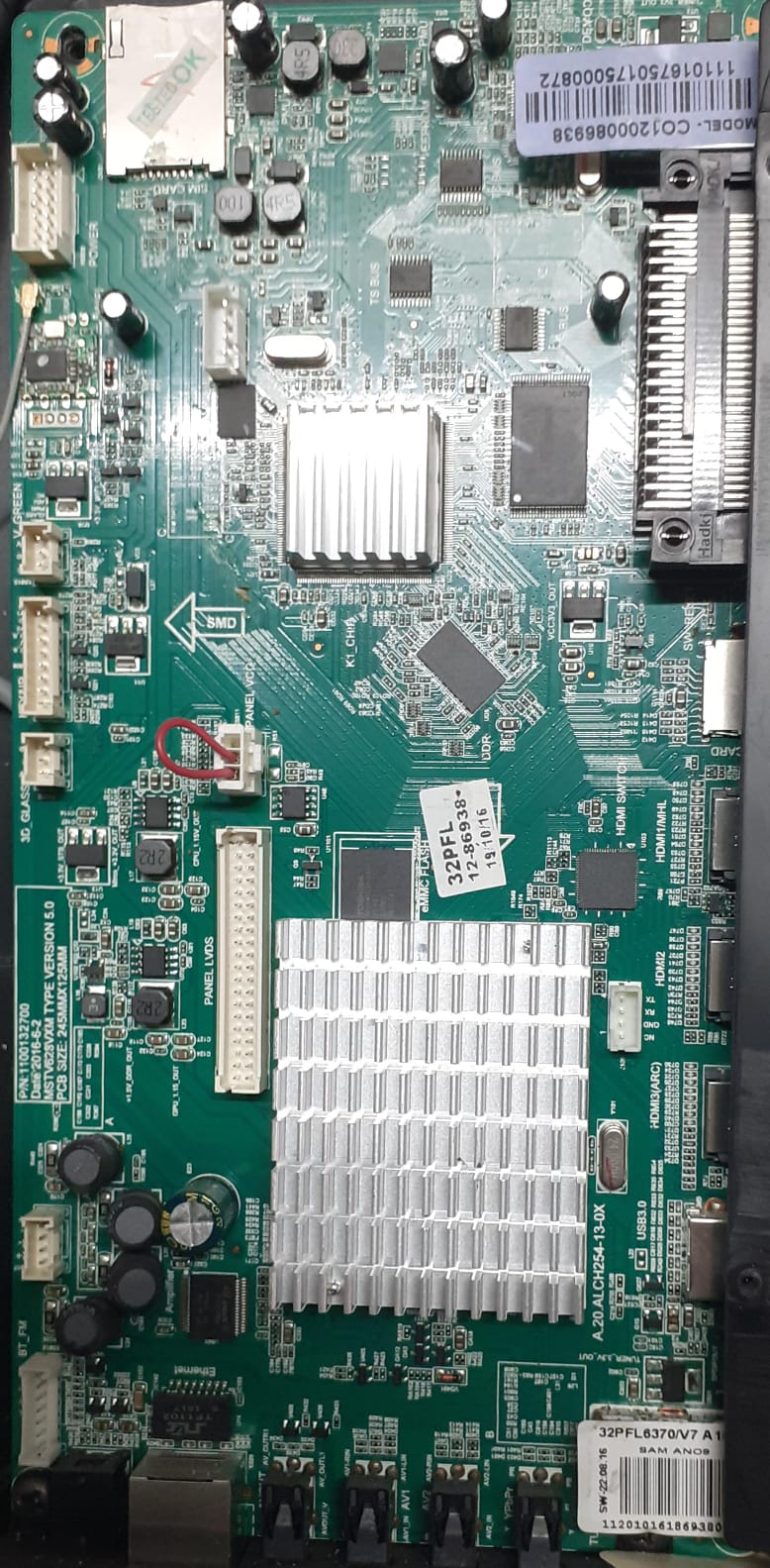 Philips 32 inch LED TV Motherboard for Model 32PFL6370N7A18