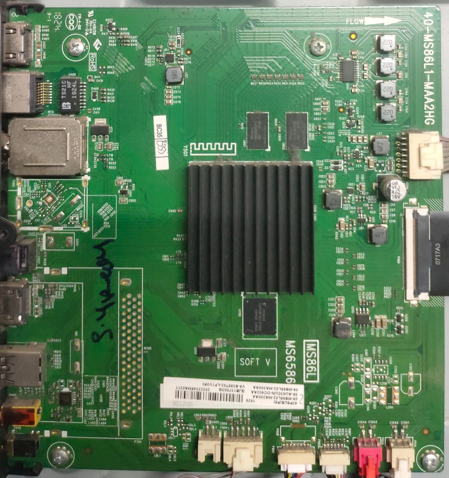 TCL 43 inch LED TV Motherboard for Model 43P6US